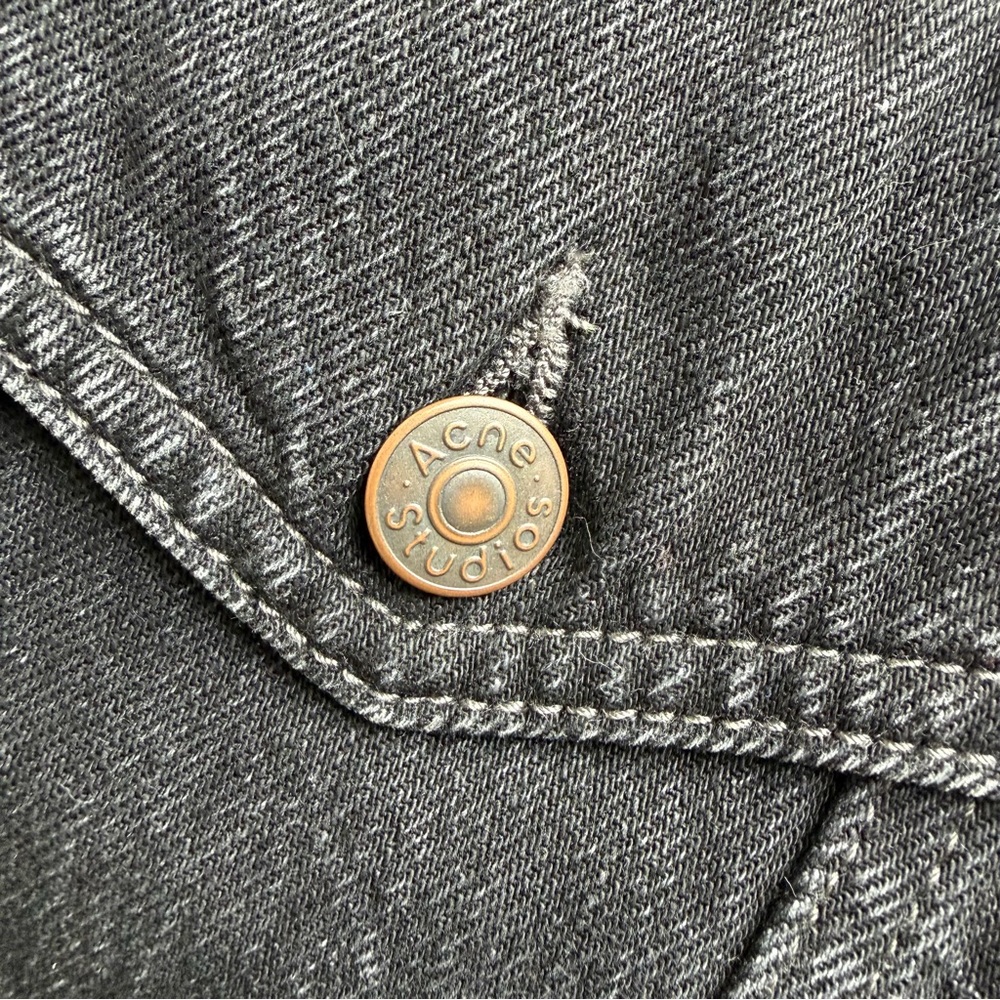 Acne Dark Denim Jacket - Picture 6 of 8